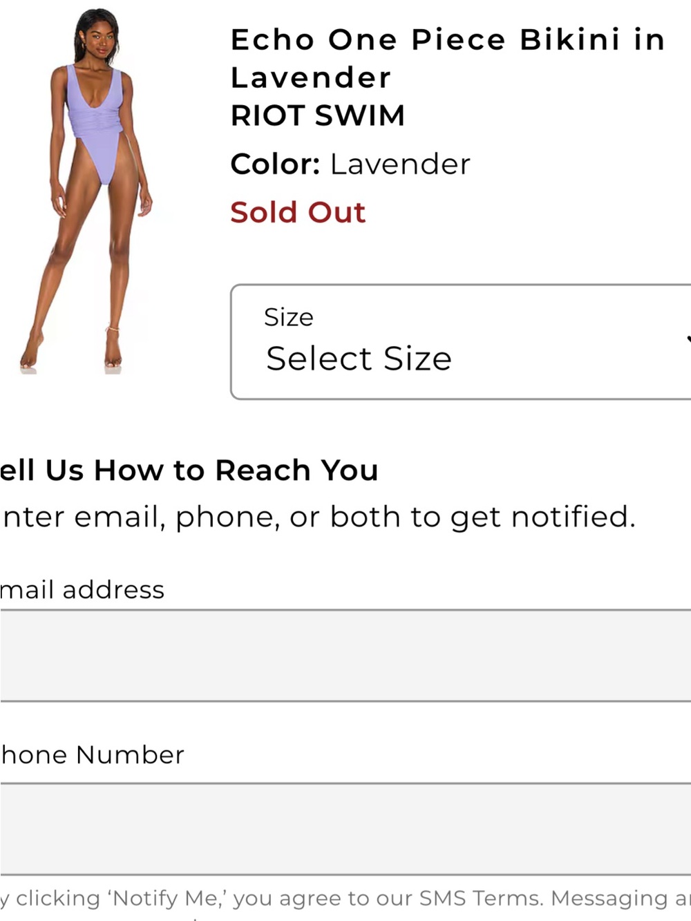 Riot Swim Echo One-Piece in Lavender Hue